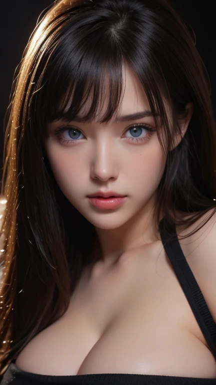 Brunette hair, hair bubbles, long eyelashes, solid round eyes, light smile, ear blush, fangs, light brown hair, light brown hair, brown hair, curtain hair, hair over the shoulder, long hair, messy hair, expressive hair, gradient eyes, crying with eyes open, shy, blushing, scared, tearful, full face blush, shadow, relief, diorama drawing, tachi-e, pov, atmospheric perspective, surrealism, high detail, realism, cinematic lighting, close up, 8k, ccurate, high resolution, textured skin, masterpiece, best quality, super detail, (cinematic light, best quality, 8k, masterpiece.) :1.3)) close-up of an eight-year-old girl lying in bed wearing a transparent bikini, realistic, European model, young sexy gravure idol, realistic sexy gravure idol, delicate gravure idol, Savannah, beautiful European girl, super huge boobs, brown hair, looking at the audience, smiling, blushing, pouting ass, drenched, thin panties, no shoulder straps, seductive open lips, bed, ultra-detailed face, detailed eyes, double eyelids, realistic, photo texture, T-cup, camera pointed to hip --auto --s2