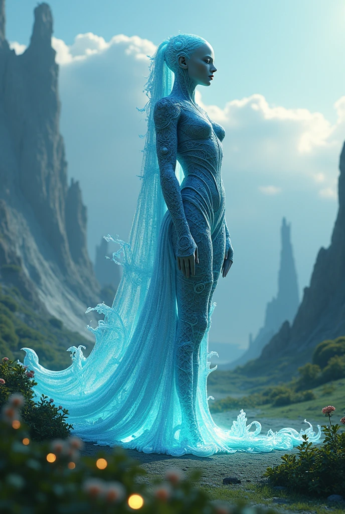 Axlo, a tall blue-skinned Christian with great beauty