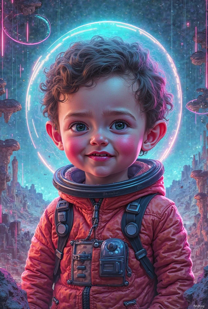 There is an angry boy holding a sphere of light in his hand, Arte no estilo de Guweiz, painting digital adorable, Estilo anime 3D realista, Wojtek FUS, arte digital detalhada bonito, Conectado com tubos brilhantes 8 K, inspired by Kanō Naizen, Ross Tran 8 K, arte digital bonito, Arte infantil em Artstation, digital art render. Background showing darkness