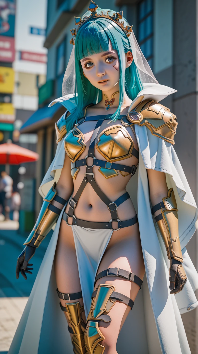 Realistic, Cute Seductive, Mature African women, bionic, cyan eyes, cyan high tech lingerie, realistic, professional lighting, 8K, high tech city background, seductively facing camera, seductive energy, pop out artistically, pop out of pink eccentric background
