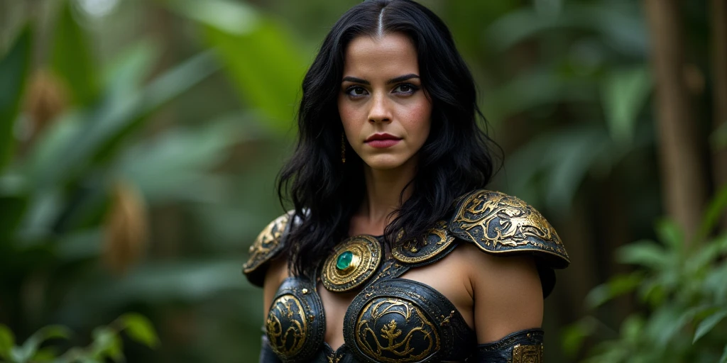 a hyperrealistic photography of a beautiful latina woman in a leather outfit near a waterfall, fantasy outfit, realistic fantasy artwork, fantasy character, stunning character art, fantasy art style, digital fantasy character, hyperrealistic fantasy art, fantasy woman, digital fantasy art, digital fantasy art ), beautiful alluring anime woman, epic fantasy digital art style, epic fantasy art style, fantasy character art