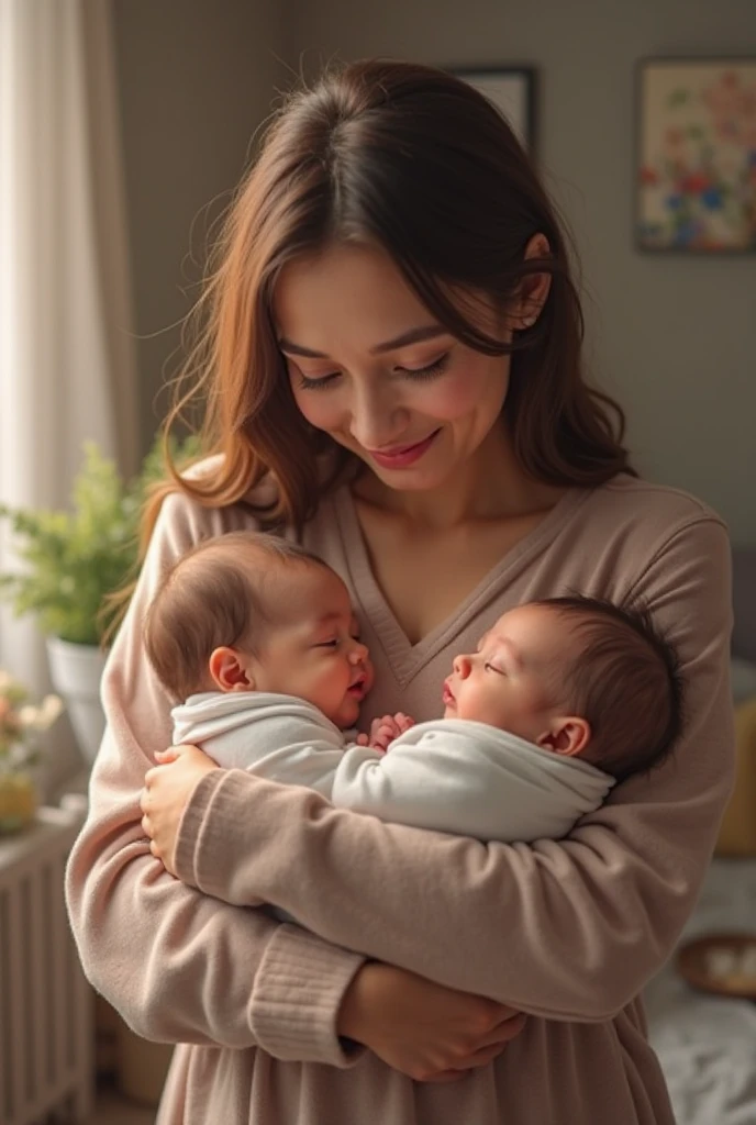 A beautiful baby girl was born with beautiful brown hair and Hazel eyes. 