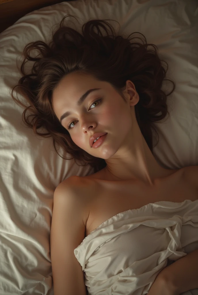 ((Highest quality、Tabletop、8k、Best image quality、Very complex and detailed))、A beautiful Japanese woman、(pregnancy:1.1)、(The most exclusive and intricately decorated lingerie:1.5)、Lying in bed、(Please lie on your back:1.5)、(Lie on your back in bed:1.5)、(Lie on your back in bed:1.5)、(Photograph the upper body from directly above:1.5)、(Perfect Anatomy:1.3)、Perfect Face、Look at me perfectly、(超微細な本物のSweatで光る肌:1.2)、Sweat、(The most moody and romantic warm lighting:1.2)、Ultra High Resolution Glossy Lips、超高精細のPerfect Face、Super high quality hair、Ultra HD Shining Eyes、Ultra-high resolution for perfect natural teeth、Ultra HD glossy skin