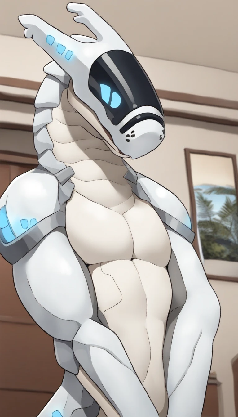 score_9, score_8_up, score_7_up, score_6_up, score_5_up, (robot), cyborg dragon, [8rj], solo focus, (muscular), overweight, anthro, crossed arms, white body, white penis, foreskin, balls, cum on self, cum string, cumshot, excessive cum, looking at viewer, looking pleasured, [[embarrassed, nude]], tail, open mouth, park, outside, sitting, (motion lines), breath, [[5 fingers, toe claws]]