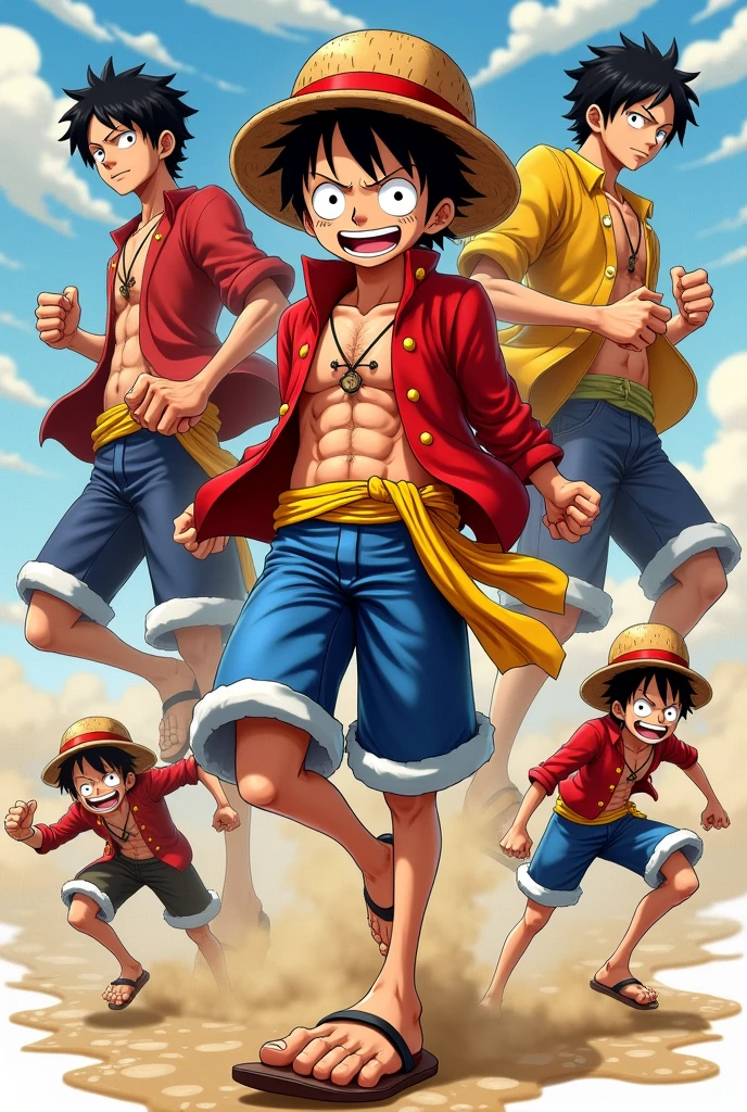 GOD D USOPP from one piece anime make him cool with luffy and chopper