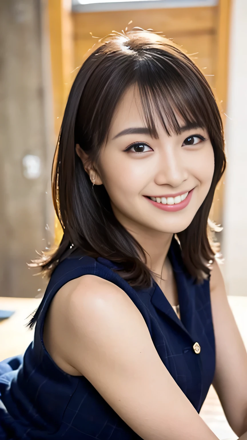 Nogizaka 46 Girls、a beauty girl、nudde、NSFW、14years、head shot、Coming to the hotel、a smile