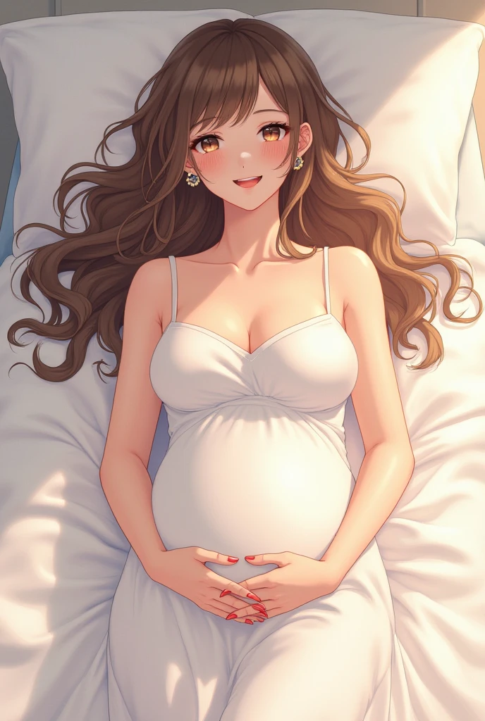 Girl, fox ears, fox tail, brown fur, long hair, wavy hair, brown hair, green eyes, comfortable clothes, soft clothes, pastel clothes, tall, lounging, pale skin, woman, very pregnant, huge baby bump, big baby bump, round baby bump, big pregnancy belly, comfortable, very big baby bump, hands on baby bump, pregnancy belly, beautiful, cute, outside, flowers, white dress, pastel pink dress, laying down, pain, agony, labour, contractions, labour contractions, labour pain, crying, tears, crying in pain, scared, half-lidded eyes, painful, in pain, grimacing, eyebrows furrowed, medical, panting, exhausted, tired, pained, aching, ache, twin pregnancy belly, very huge baby belly, agonizing pain, heavy breathing, safe for work, pained face, exaggerated