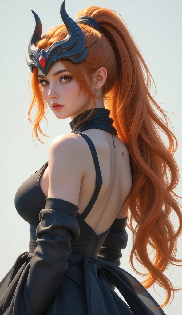 beautiful woman with orange hair (mega twintails) 8k, masterpiece, Very detailed, Alone,
Underground city,
Inclined shot,
Amazing,
Ecstatic,
tube top