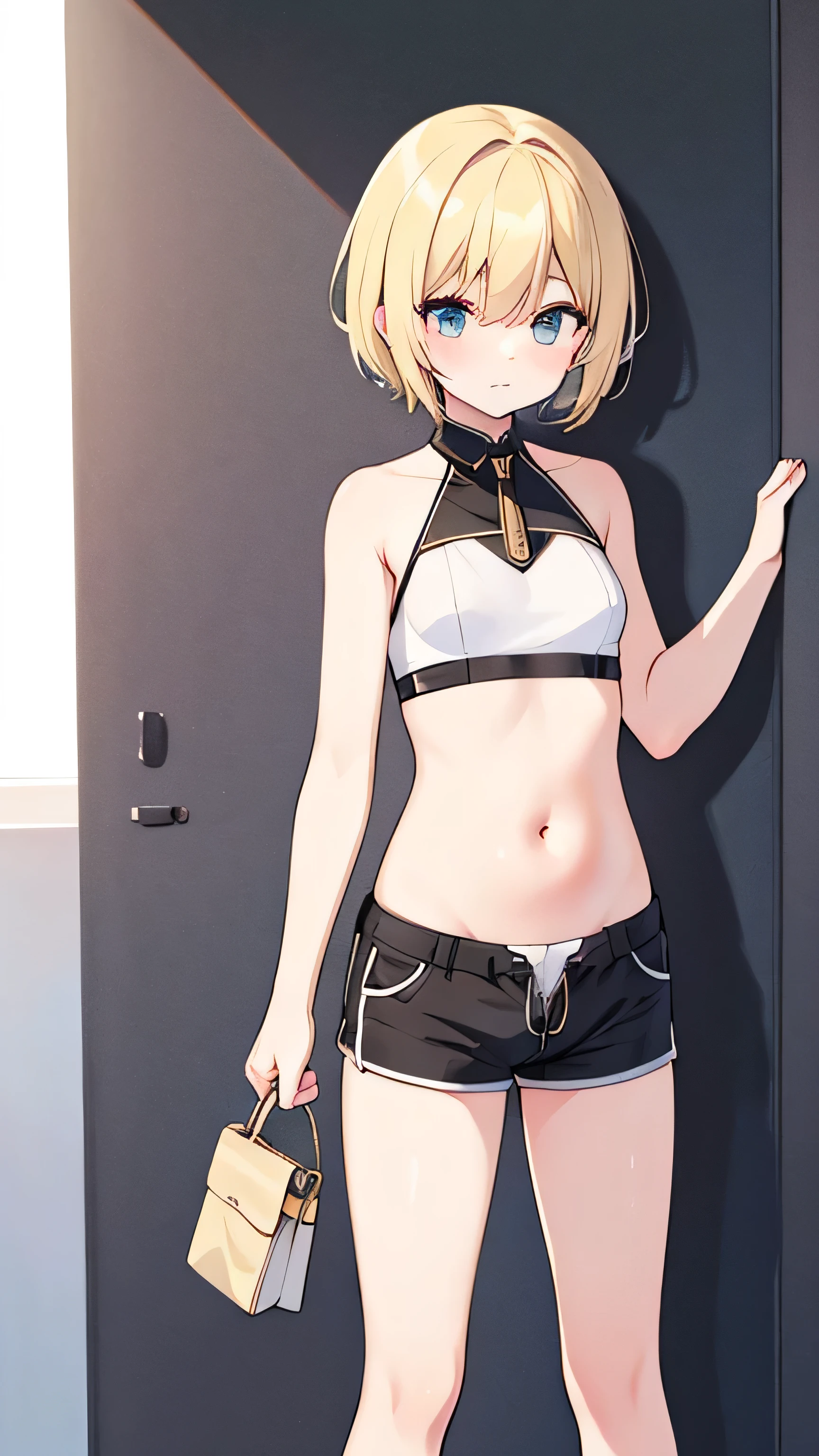 masterpiece, best quality,anime style, 1 girl,(((slender body))), (((small breast))),(((Jacket, Open your clothes, Open jacket, Blue jacket, ground vehicle, Sports Bra, bicycle,buruma))),(((((brown penis tentacles bound the girl))))), ((((restrained, arms behind back)))),((((cum)))), (beautiful face), (((short hair))), (((straight hair))), ((((blonde hair)))),detailed beautiful skin, (perfect hands, perfect anatomy)