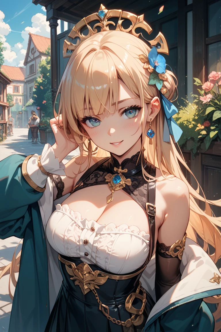The original, intricate details, illustration, masterpiece, Extremely detailed CG unified 8K wallpaper, emphasize, sharpen, Dynamic, Bokeh, , A beautiful girl with animals_ears and hair_decoration