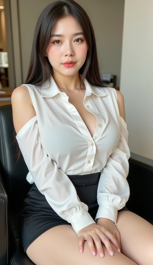 Bollywood actress janvi Kapoor, wearing tittfit full shirt and black pant big breast thick body red lipstick, pictures resolution high quality 8k details,