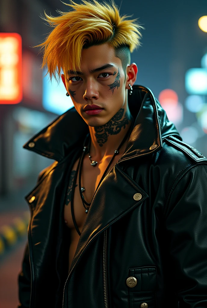 Vemon, the 5, 20 year old super sayagin with fair skin is a true masterpiece of male beauty, anatomically perfect from the modern man standing tall in an abandoned haunted city. Moonlight accentuates your muscles and scars. The landscape is lush and mysterious, with the dark city. Surroundings. The camera details everything. When looking at beautiful eyes, having sexy eyes will attract the opposite His eyes are on the viewer, you can clearly see every little detail and every perfect line, every beautiful skin detail in 8K quality, everyone is captivated by the confidence that exudes from every glance. His head has white hair and his face is painted with meticulous detail using 8K quality images. Is a character in the series Dragon Ball Seven. gliulian art style, highly detailed official artwork, jin shan, official art