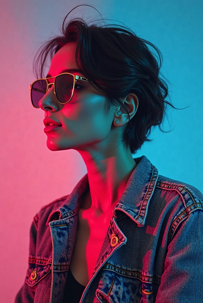 photo of a Party by brent morris, in the style of neon-lit pop art, sun-soaked colours, light orange and green, studio portrait, claire-obscure lighting, made of rubber, monochromatic shadows 