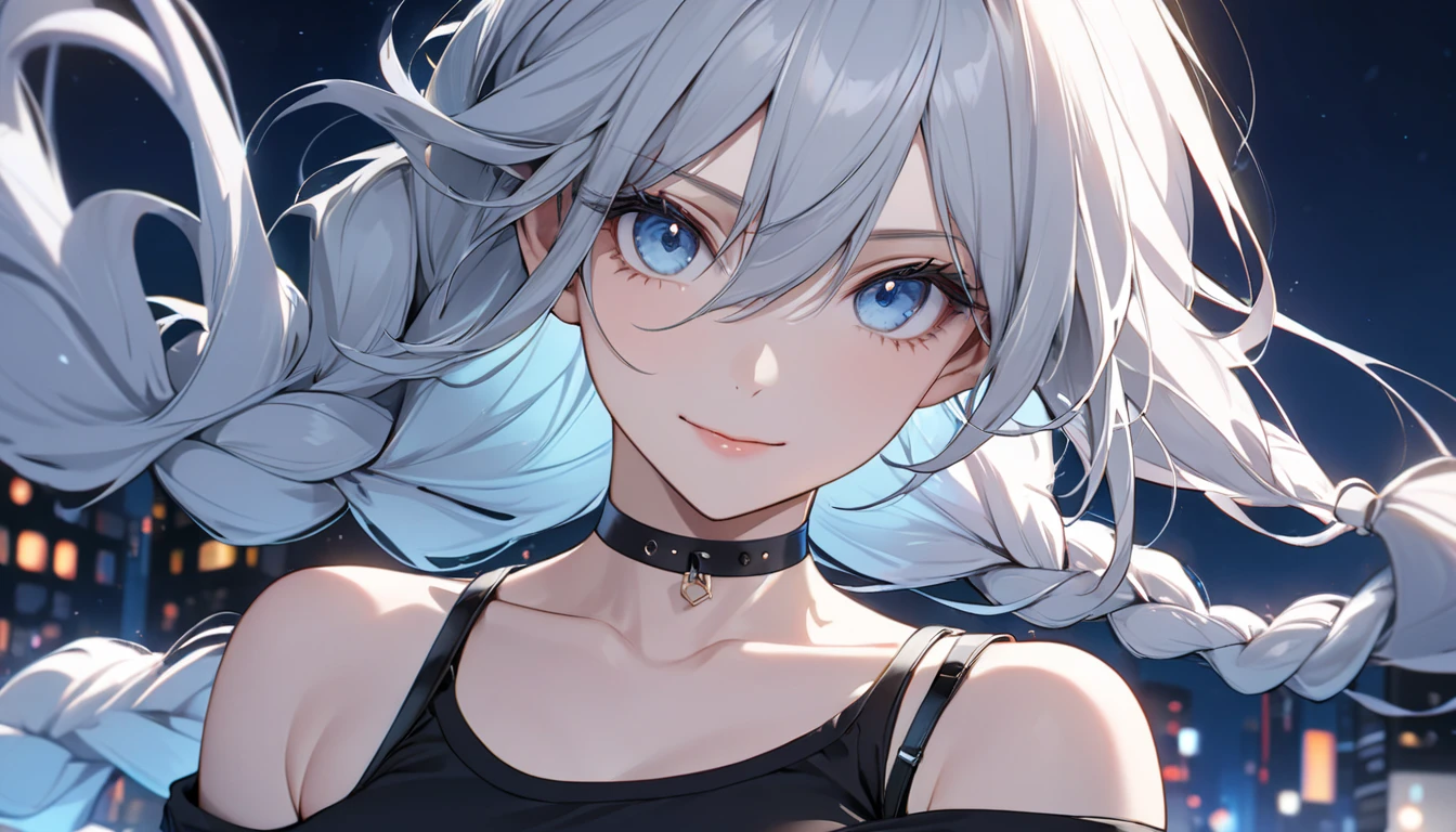 ((best quality)), ((masterpiece)), (detailed), perfect face, barbarian markings, short white hair, blue magenta eyes, (( emo bangs))tfft