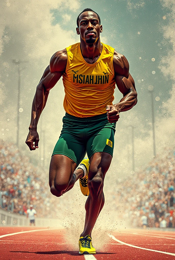 Son Usain Bolt running and wishing him a happy father&#39;s day