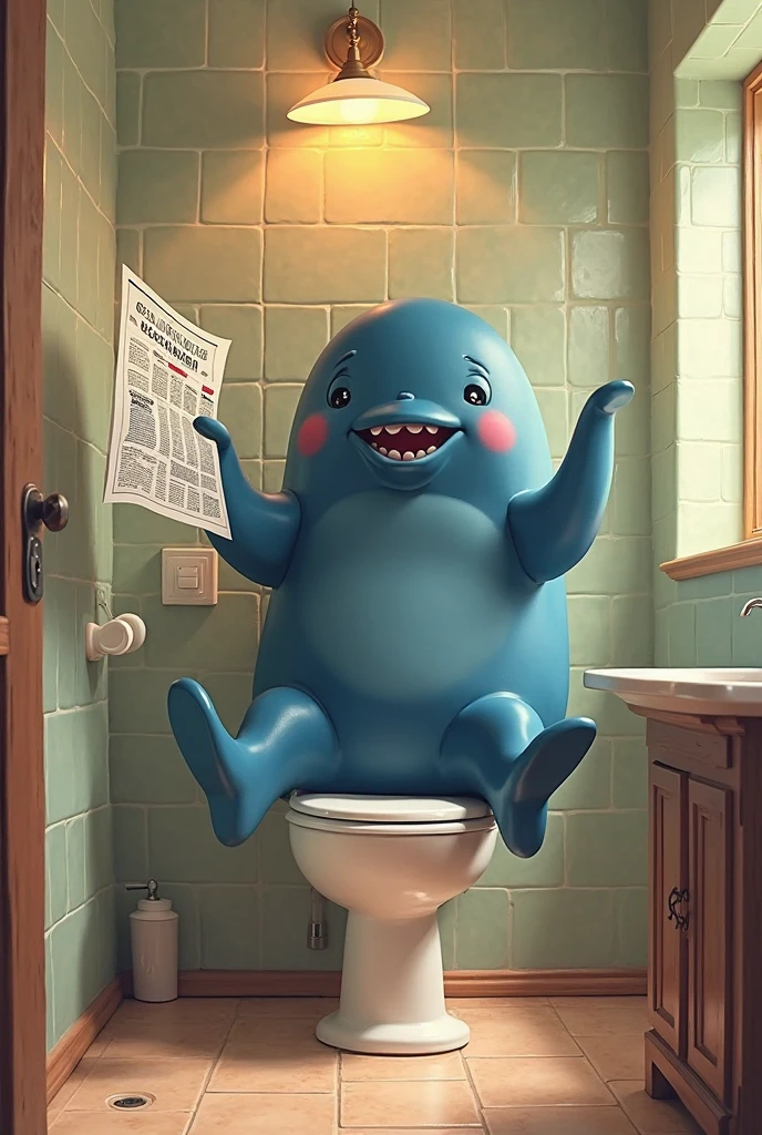 Fat yeti Big belly and large body and his big chunky body and hes butt is Bigger and his butthole is Bigger and hes on the toilet and he dont have a tail