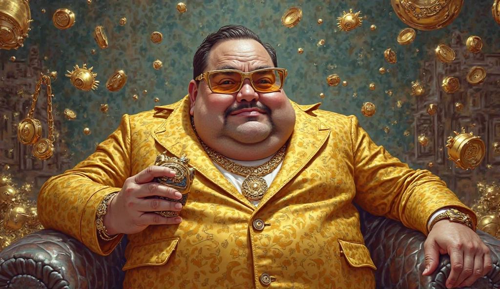 (Best quality, 4K, high resolution, masterpiece, ultra-detailed, realistic anatomy, photo-realistic:1.37), 1 male, elderly Asian man, millionaire, crime boss, ((balding, grey hair)), overweight, evil intentions, smirking confidently, ((intricate detail)), super finely detailed hands, ultra finely detailed fingers(((ten fingers))), wearing Versace I ♡ Baroque Bathrobe in red, gold chains, diamond encrusted watch, smoking a fat cigar, (standing casually), (full body showcase), (show full body), (no logos on background), (no logo), ((plain background)), ((plain background)), (((empty background)))