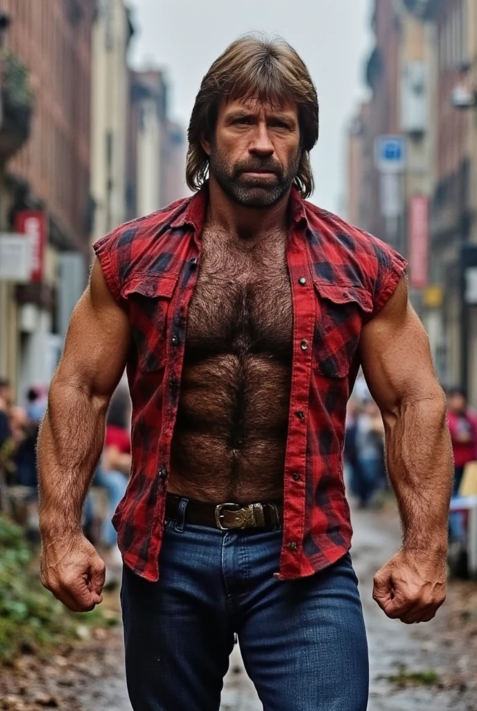 Hyperrealistic art <lora:curly_hair_slider_v1:3>,<lora:weight_slider_v2:1.9>,a guy with hazel eyes,biker vest, mechanic garage,biker gang,shirtless,((night)),hairy body,hirsute,realistic,masterpiece,8k,hdr,photograph, . Extremely high-resolution details, photographic, realism pushed to extreme, fine texture, incredibly lifelike