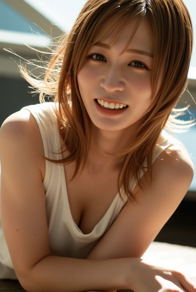 A gal bending over to pick up something from a park in Tokyo.、Black gal:1.3、the wind is strong、(Realistic、Like a photograph、Live Action、8k, Realistic, RAW Photos, Best image quality: 1.4), Single-lens reflex camera、RAW Photos, Highest quality, Realistic, Highly detailed CG Unity 8k wallpaper, Written boundary depth, Cinematic Light, Lens flare, Ray Tracing, Realistic background、((Black tight long dress:1.4、Maxi-length dress)、Cleavage:1.3、(Squint your eyes and laugh、smile:1.3))、((Golden inner color hair:1.1))、cute japanese gal、((whole body:1.5))、(Long Hair:1.2、My hair is blowing in the wind:1.5)、I like that style、stylish、Very detailed、Pay attention to the details、Perfect outfit、(Sunburned skin)、Beautiful legs:1.1、View from above、Accurate Arm、meet in the park