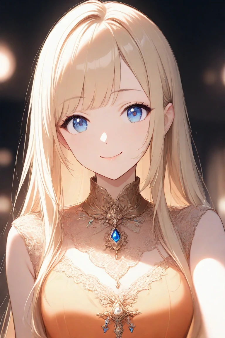 1 girl, solo, high resolution, chest, looking at the viewer, long hair, blond hair, Jewelry, earring, Glitter effect, blur background, bell, masterpiece, high resolution, accurate, anatomically correct, Consecutive award honors, top quality, detail, High definition model, 높은 detail, 높은 Quality, Quality, Retina, very detailed, smooth skin, ultra high definition, Braiding side hair, Hair is full, Crystal Hair, crossed bangs, chest, 큰 chest, earring, simple background, Jewelry, Glitter effect, blur background, Bloom, animated movie, character design, ((Genshin Impact)), Genshin Impact 임팩트, ((Genshin Impact 공식아트)), Neat, pale skin, 시원한 summer clothes, summer clothes, Summer design, 시원한 exposure, exposure, thighs, complicated decoration, ((complicated clothes)), ornate clothes, shiny hair, gentle eyes, Downcast eyes, ((큰 chest)), round eyes매, round eyes, animated movie, animated movie 스타일, 네추럴 웨이브, 로우 트윈테일, ((큰 가슴)), 가슴, 