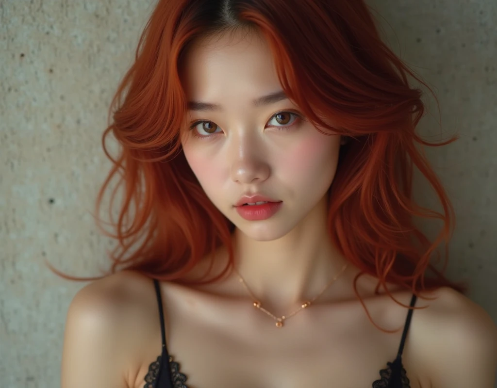 Asian redhead slut who loves cum