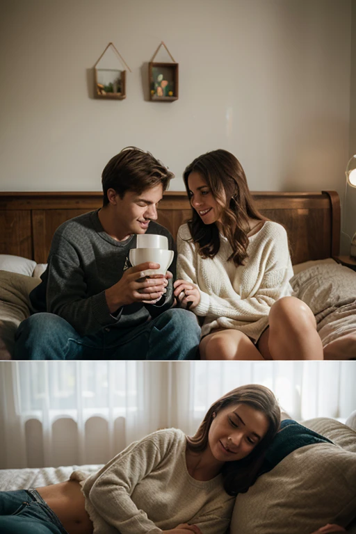 A couple in a world where gender roles are reversed