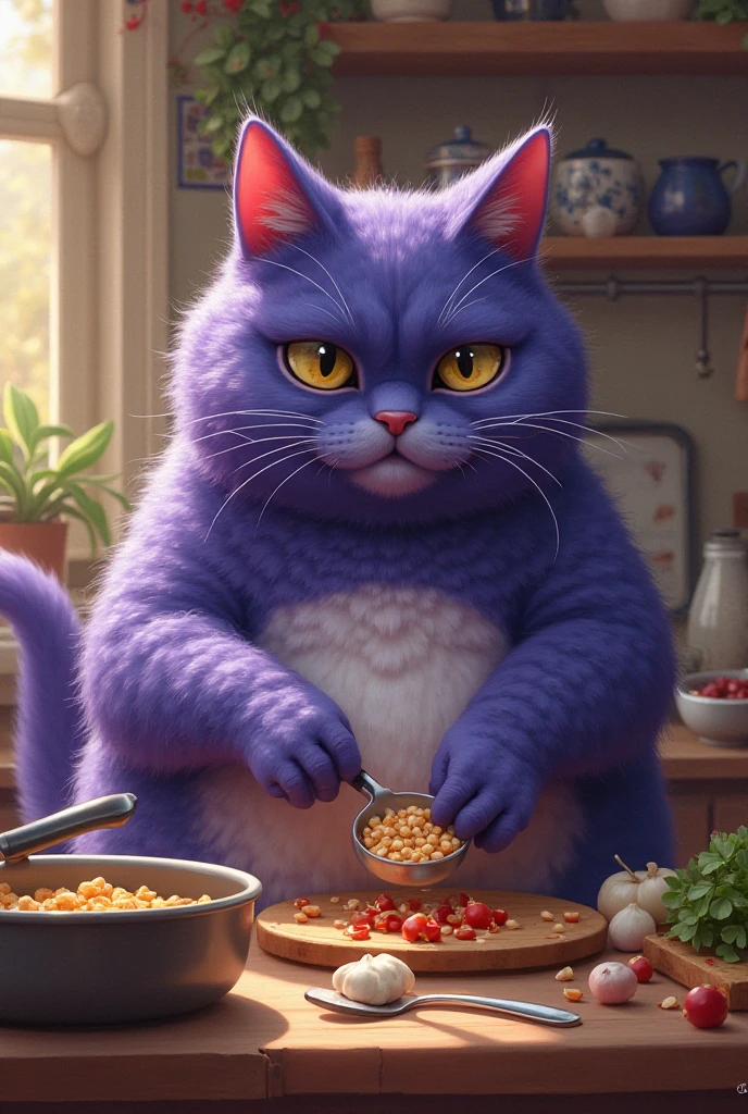 fat cheshire anthro cat showing off his fat wobbling wet sweaty ass