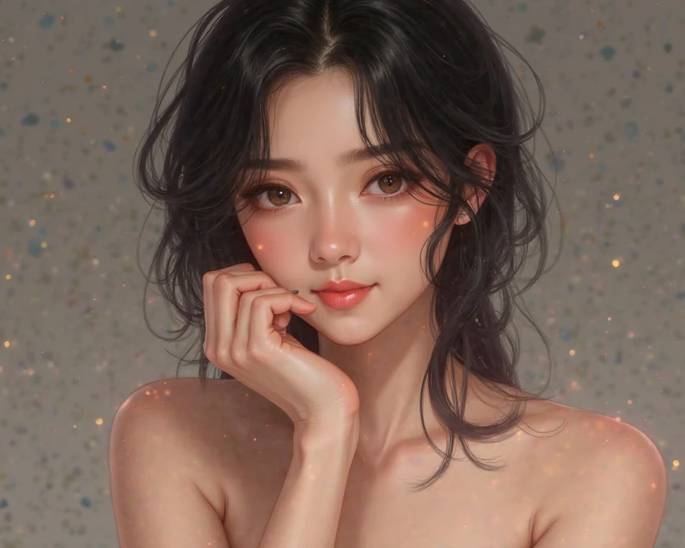 Highest quality, masterpiece, Ultra-high resolution, (Realistic: 1.4), RAW Photos, 1 Girl, Shiny skin, (Ultra-Realistic Details)), Portraiture, Global Illumination, Shadow, Octane Rendering, 8K, Ultra Sharp, big, South Korea details, Very intricate detail, Realistic Light, CGSoation Trend, Purple eyes, Glowing Eyes, To the camera, Neon Details,(Lighting on face:1.5)),((Delicately depicting the face:1.2)),((multicolored hair colors:1.2)),((Very short bob hair:1.4),(((Completely ?????))),(((nsfw)))