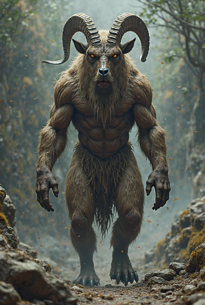 (photorealism:1.2), Moose man, 270 cm tall, lean and muscle