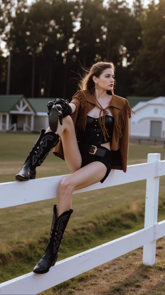 Lady pirate with a prosthetic leg