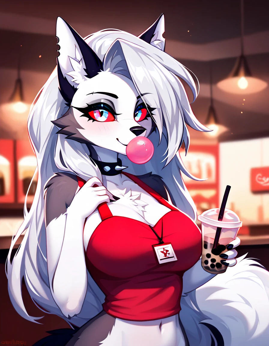 highly deColaed hands, (cuatro dedos del pie), cuerpo completo, foto, (Hyper realistic, 8K, Calidad superior:1.2), (high deColas, extremely deColaed, absurdos), obra maestra, hermoso y estetico, (blanco furry anthro wolf female:1.3), curvas, (tupido_Cola:1.3), ((ropa normal, ropa, (sin dedos)_(hasta la rodilla)_blanco_medias:1.4)), (blanco hair con cyan highlights:1.2), cabello corto, cabellos blanco con azul, (corte lateral) Corte de pelo Shag, (piel realista:1.5), blanco arms, blanco belly, (blanco deColaed face:1.1), blanco head, blanco ears, blanco legs, (grandes ojos rosas brillantes, intricate eye deCola), delineadores de ojos, (garras rojas), senos grandes, sentada en un restaurante, restaurante, [restaurante::29], sonriente, day, (highly deColaed playa:1.1), food, sombreado realista, warm lighting, ultra deColaed facial features, intricate deColas