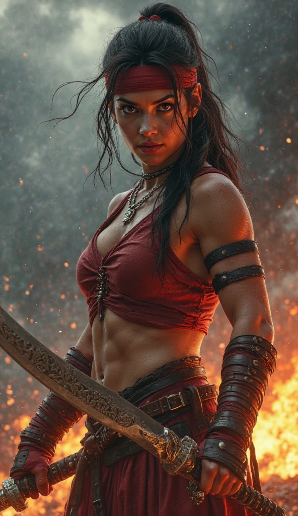 beautiful woman as spartan warrior, red cape, muscular abs, highly detailed, intricate armor, sword and shield, dramatic lighting, cinematic framing, hyper realistic, 8k, photorealistic, (best quality, 4k, 8k, highres, masterpiece:1.2), ultra-detailed, (realistic, photorealistic, photo-realistic:1.37), cinematic lighting, epic, dramatic pose, powerful, strong, fierce expression, piercing eyes, sharp features, flawless skin, chiseled physique, heroic, awe-inspiring, confident, noble, impressive, captivating