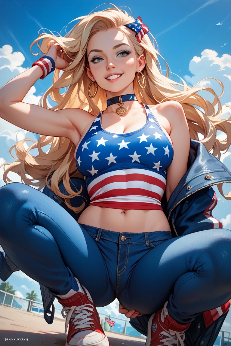 (((applejack look at viewer with excited smiling ))) , (((bare belly))) ,(((outdoor in the military camp))) , (((lay on side on the usa flag showing her butt))),(((((nude and naked))))) ,(((bare legs))) , (((sexy smiling face))), bracelets , (((perfect big breasts))) , lush breasts , Bulky Breasts , voluminous breasts ,(((peeping the viewer))) ,(((perfect ass))),(((upskirt))),(((sexy butt and two legs))),(((usa flag)))
