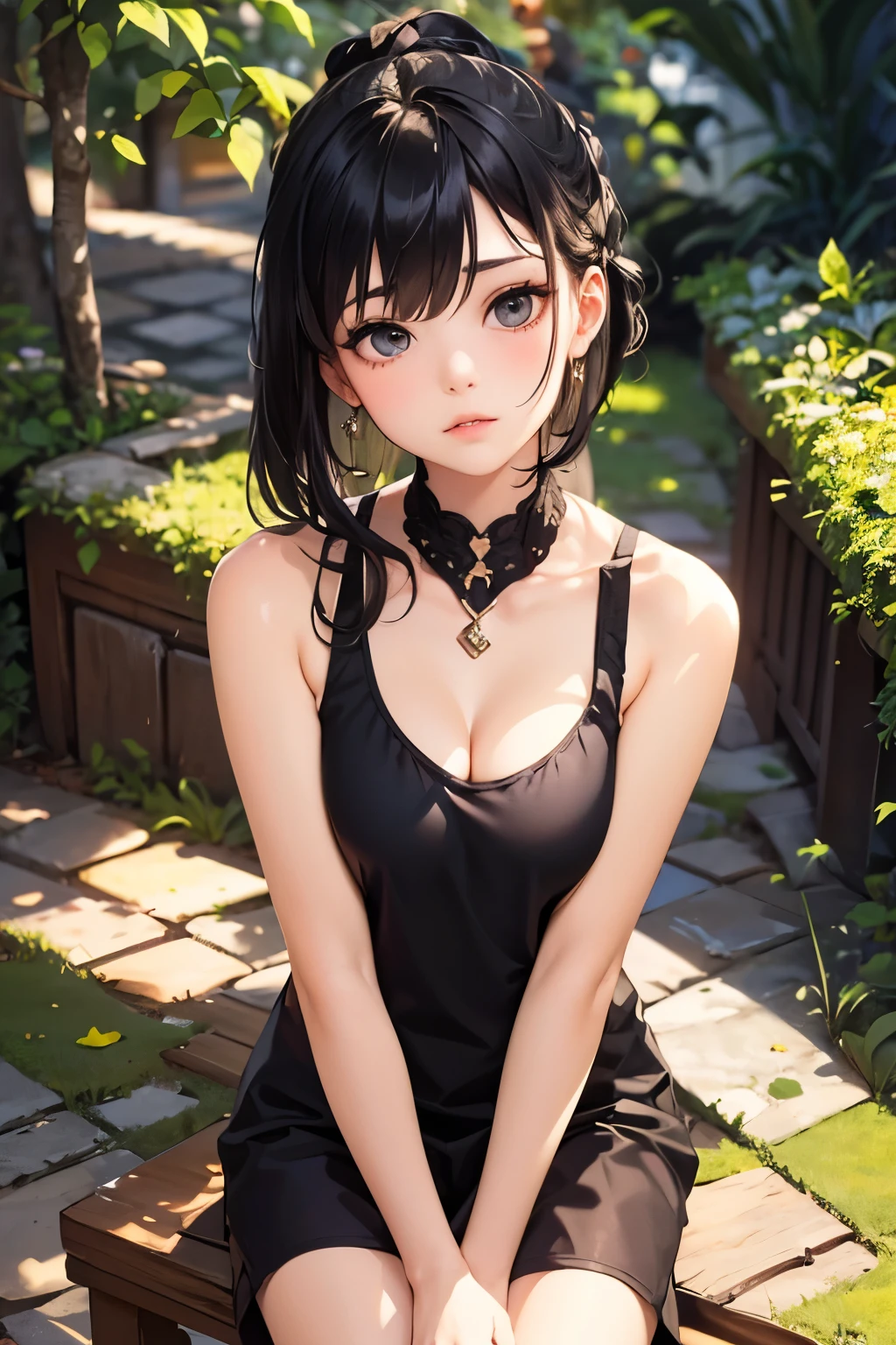 ​masterpiece, realistic, 1girl in, White transparent summer costume, Jeans shorts, a straw fedora hat, Bare legged, Blonde hair, Blue eyes, Full body, Style - Petals, wood background, A clear day, Perfect eyes, Perfect hands, 超A high resolution, Cinematic Angle, Professional Lighting, Best Quality, masutepiece, side lights, sharp, Perfect focus, Bokeh, Photorealistic, (finely detailed beautiful eye: 1.3), Realistic, (3D Face:1.1), (Lustrous skin:1.5), (Ultra high resolution intricate facial details skin pores:1.3), Ultra-high resolution fabric texture, 8k eye details, 8k pupils,