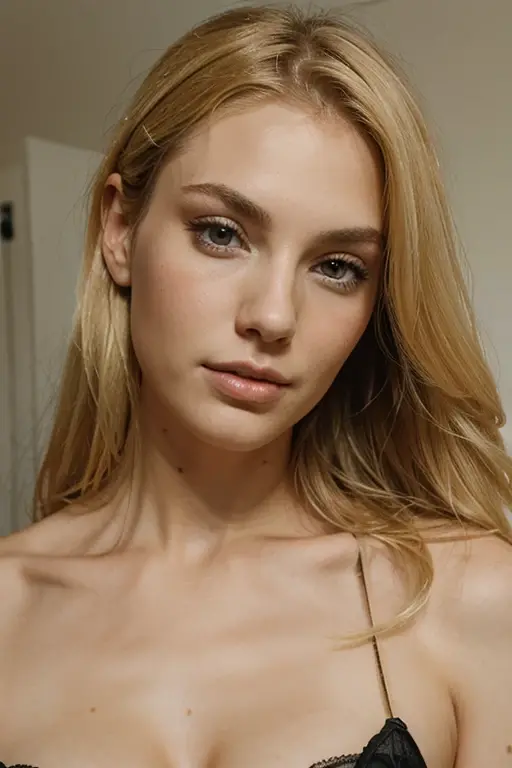 Try Blonde haired model woman