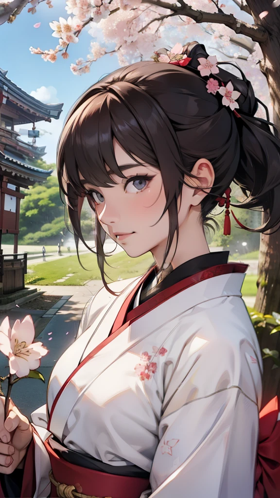 cherry blossoms、Japanese woman、festival