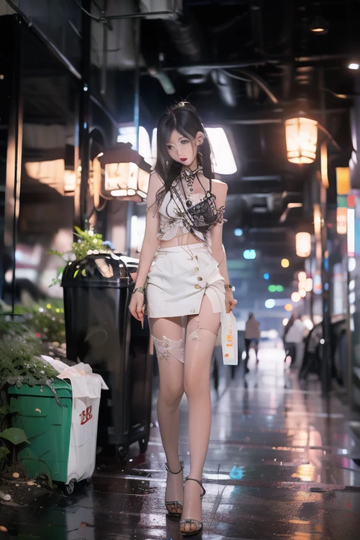 Miku Nakano，The quintile bride，Sanjiu，校服，pleatedskirt，Plaid skirts，Gorgeous jewelry，There must be only one person in the whole picture，All high heels must be displayed in their entirety，The entire leg must be displayed in its entirety, And must wear extra-long gloves，Stockings are mandatory，High heels must be worn，It is forbidden to appear men，Must be a full-body image，anatomy correct，（realisticlying，tmasterpiece，The best quality，hyper HD，The is very detailed，cinmatic lighting），（delicated face，best qualtiy，very detailed eyes and faces，Amazing beauty）