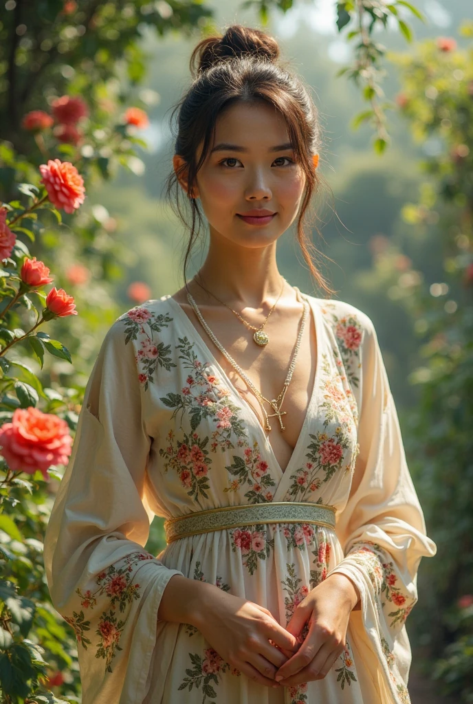 Create a floral blouse that says Cleice 