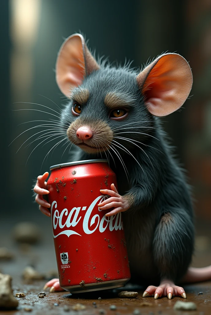 dark manga of  a squirrel drinking a coke <lora:Dark_Anime:0.8>