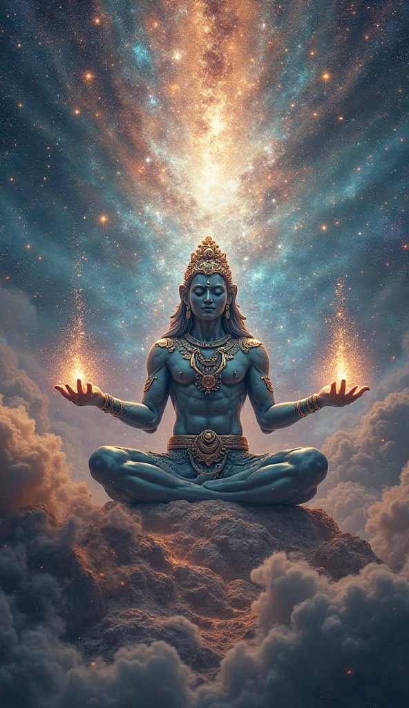 high quality, 8K Ultra HD, Imagine a vibrant canvas illuminated by a cascade of colorful binary code, forming the silhouette of a captivating lord Shiva, The dynamic lines and patterns, reminiscent of a digital dance, weave together to create a harmonious fusion of technology and art, The binary code, in hues ranging from electric blues to radiant reds and vivid greens, breathes life into the lord Shiva's form, His silhouette emerges as a synthesis of the digital and the organic, a testament to the seamless integration of technology and beauty in your masterful creation.