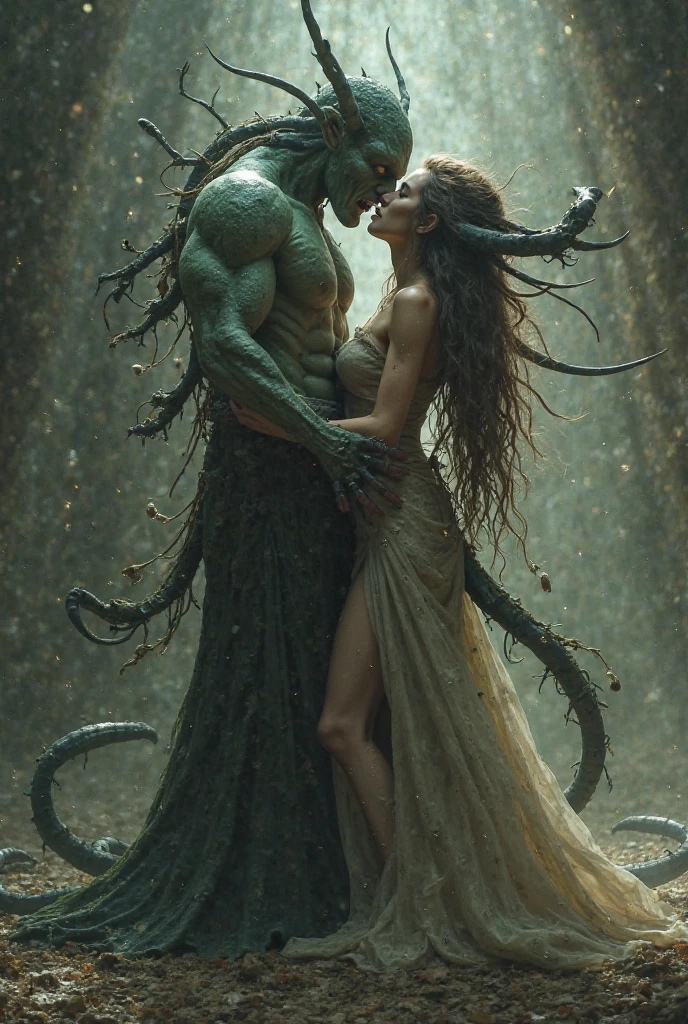 Tentacle has sex with lady