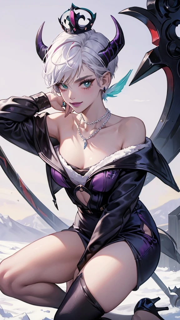 1 boy, aqua eye, return, bangs, bare shoulders, black gloves, blue eyes, Braid, choker, earrings, fingerless gloves, from behind, gloves, gray hair, holding, Jacket, jewelry, long hair, looking at the viewer, looking return, nail polish, off shoulder, parted lips, earrings, ponytail, red Jacket, alone, Upper body,Bayi,[[realistic]],(shiny skin),(masterpiece:1.4),(highest quality:1.4)