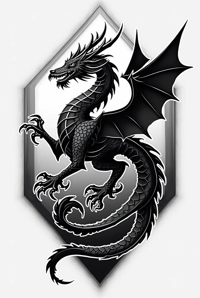 Stylish dragon logo
