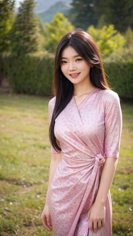 ((highest quality、8k、masterpiece:1.3))、((big boobs:1.3))sharp:1.2、Perfect body beauty:1.4、Slim Abs:1.2、big、Beautiful Face、Laughter、((Businessman、Casual clothing:1.3))、(Red rose garden background:1.2)、Straight hair、Highly detailed face and skin texture、fine grain、Looking into the camera、Portraiture