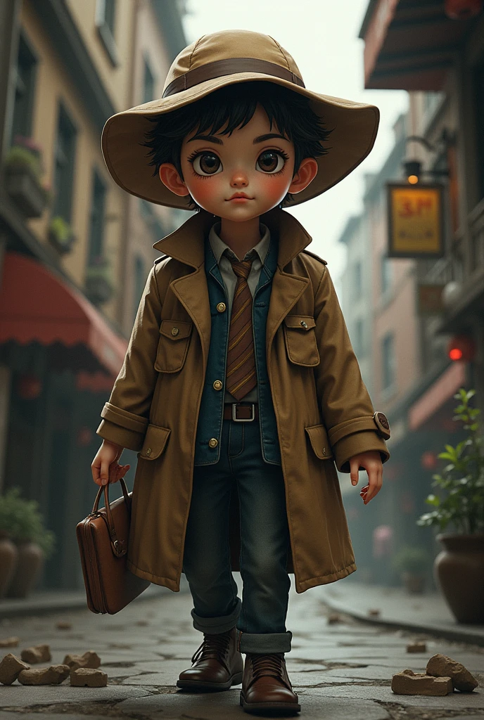male Looks like a child The brain is an adult Detective