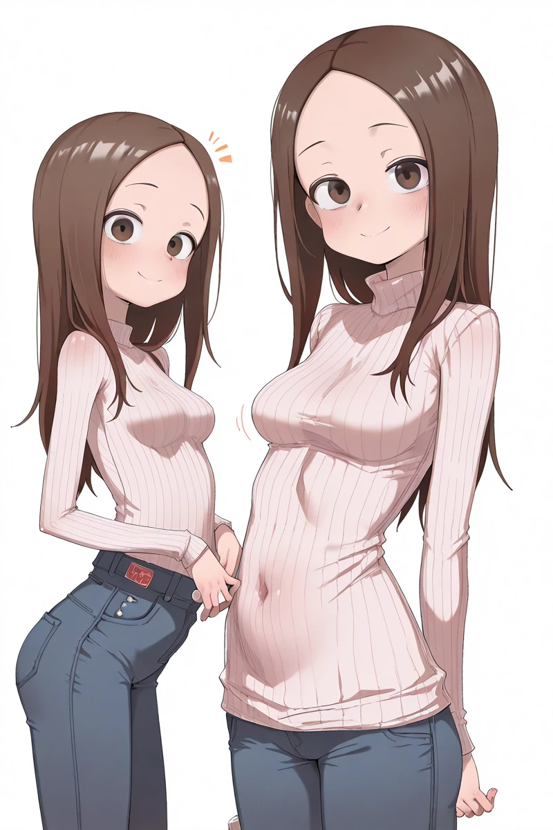 nsfw,Cute Girls、Soryu Asuka Langley、Middle school swimming lessons、I was given a T-shirt to wear as a swimsuit.、The gym clothes were small, and the three of us who are of average height had our butts exposed when we pulled up the bottoms to hide our pussies.、 I had no choice but to pull the hem of my pants down with one hand to cover my pussy and the other to cover my ass and stand up.、I had to bend forward a little to completely hide my pussy, so I ended up sticking my ass out instead.、 I looked pretty miserable but the other two were even worse.、The two girls were on the volleyball team and were about 165cm tall. Even though they were wearing gym clothes, their belly buttons were visible and there was no way to hide them. They held their pussies tightly with both hands, and their asses were completely exposed, as if they had given up on being seen.、spread pussy、4 frames、Background School Pool