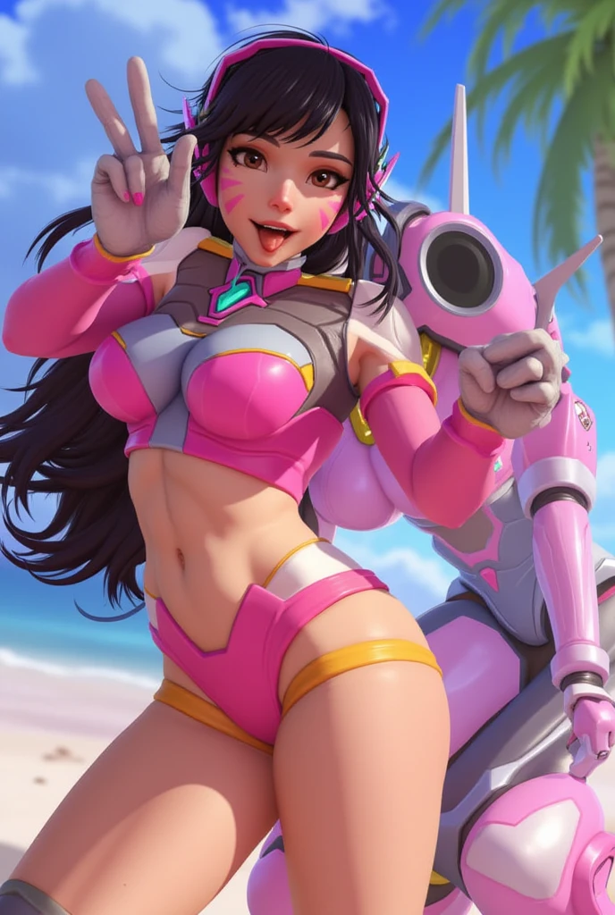 Overwatch ART style, Young Very girl opening the anus with the fingers, Slim, small breast, small legs