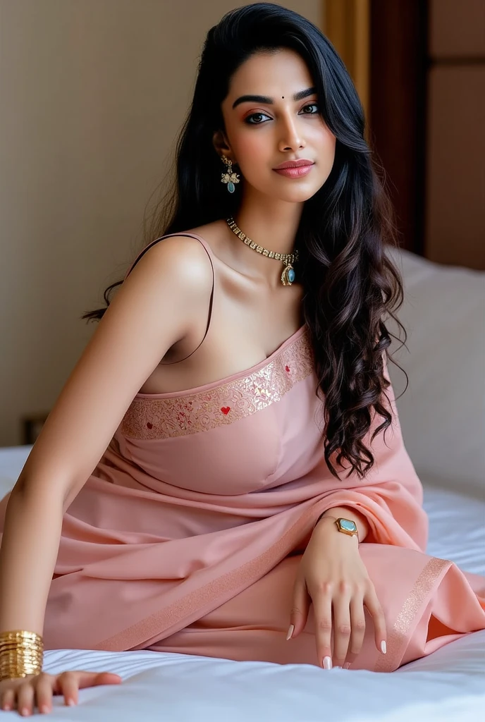 Wear pink elegant transparent saree sitting, gorgeous royal, ((setting on the green sofa)), ((reading book)), ((looking in to book)), concentration in bookook in one hand)), ((in the living room)), near the balcony, (((Katrina kaif:1.2))), portrait of a beautiful Indian woman, From Golden Skin, 27 years old, Pretty woman, Indian model, (in pink elegant transparent saree:1.5),((wearing see through saree:1.3)), (elegant saree:1.3),(((transparent micro saree))), ((long hair)) (Slim abdomen), (Perfect slim figure), Solo, (Slim:1.1), 1 woman, Indian clothes,(( long sleeve dress)),((saree with open pallu)), thick lips, skindentation, parted lips, ulzzang-6500-v1.1, medium hair, smile, closed mouth, lips, saree covered with full body, detailed beautiful round eyes, Indian women, Asian women, Beautiful face, photorealistic, rim lighting, two-tone lighting, gold bracelet, thick lips, indentation, parted lips, (detailed eyes), light blonde hair, blue eye, details still clear, honey-coloured, fluffy turned, HDR, shallow depth of field, broad light, backlighting, bloom, light sparkles, chromatic aberration, sharp focus, (photorealistic:1.2), (realistic:1.5), (hyperrealistic:1.2), (light blonde hair), (blue eyeig cheekedium breast:1.2), (detailed bright eyes:1.5), (smiling:1.3), (detailed long black hair), , (narrow waist:1.5), (thigh: 1.5), (realistic human skin:1.6), (full ) (detailed eyes), (detailed facial features), (detailed clothes features), (necklace), (earringracelet), jewellery, gem, necklace, gold bracelet, anklets,(Photorealistic:1.4), (High Quality: 1.2), Raw photo, (Perfect body shape), Deep shadows, Unobtrusive, Cold light 12000K, Nikon Z 85mm, unparalleled masterpiece, ultra-realistic 8k photos, best quality masterpiece,
