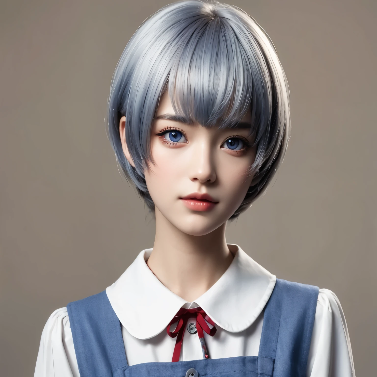 Wearing red colored contacts