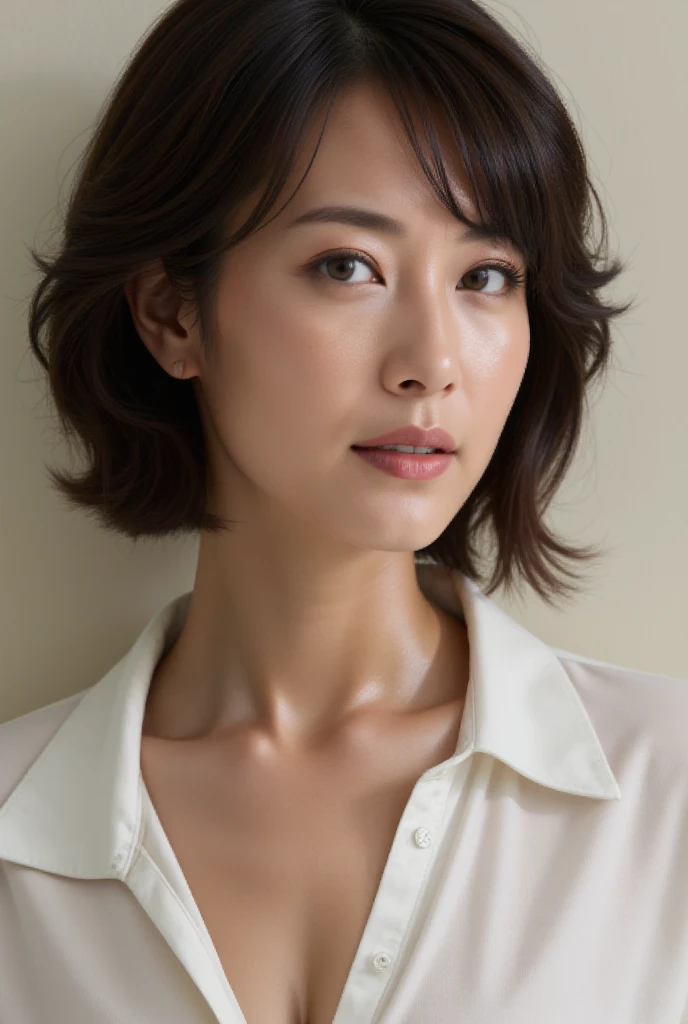 An arafi woman wearing a tan top and taking a photo, gorgeous young korean woman, beautiful south korean woman, beautiful young korean woman, gorgeous chinese model, Korean female actress, Yoshitomo Nara, elegant japanese woman, Yun Lin, cute korean actress, deayami kojima, korean woman, young cute asian man face